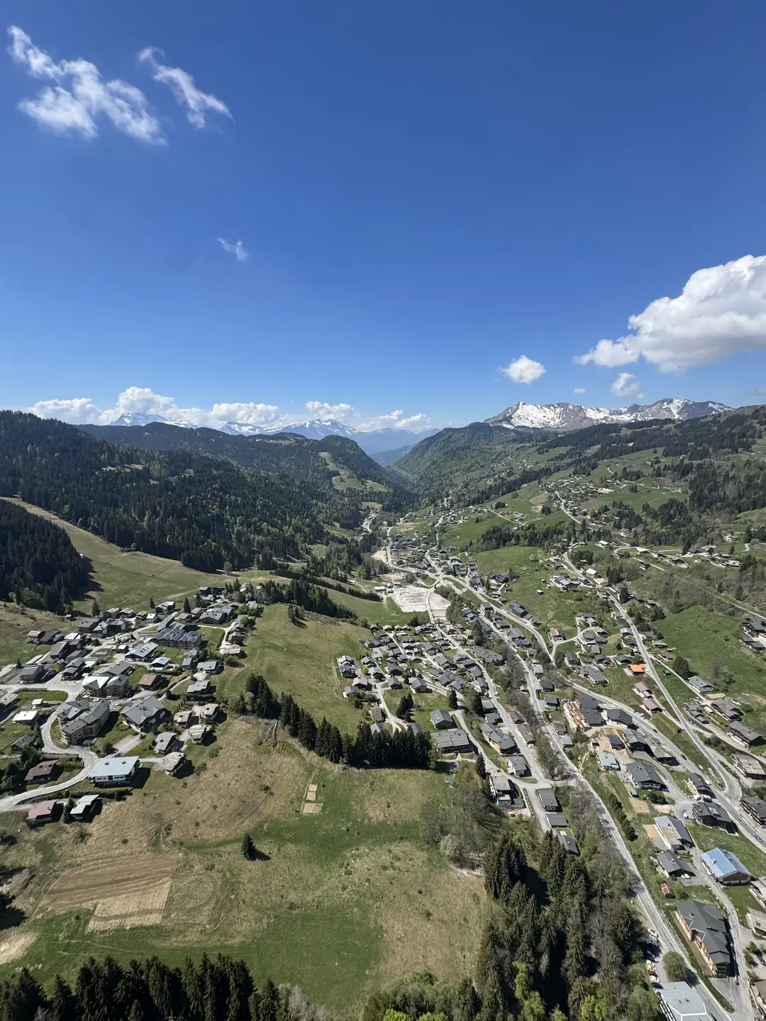 Les Gets vue du ciel, Haute-Savoie